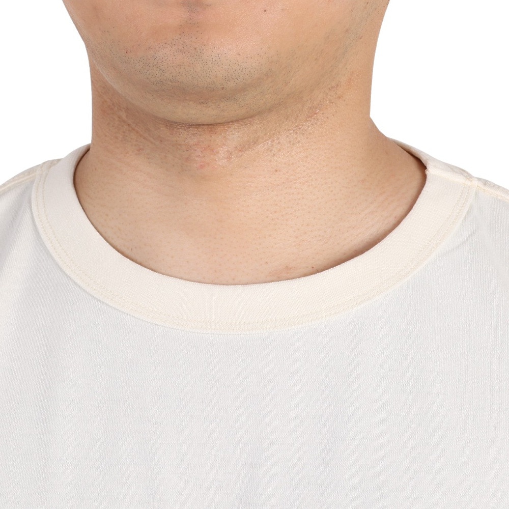 クリフメイヤー（KRIFF MAYER）（メンズ）接触冷感 吸水速乾 無地 ウェットプロテクト 半袖Tシャツ 2247802-5:OFF オフホワイト