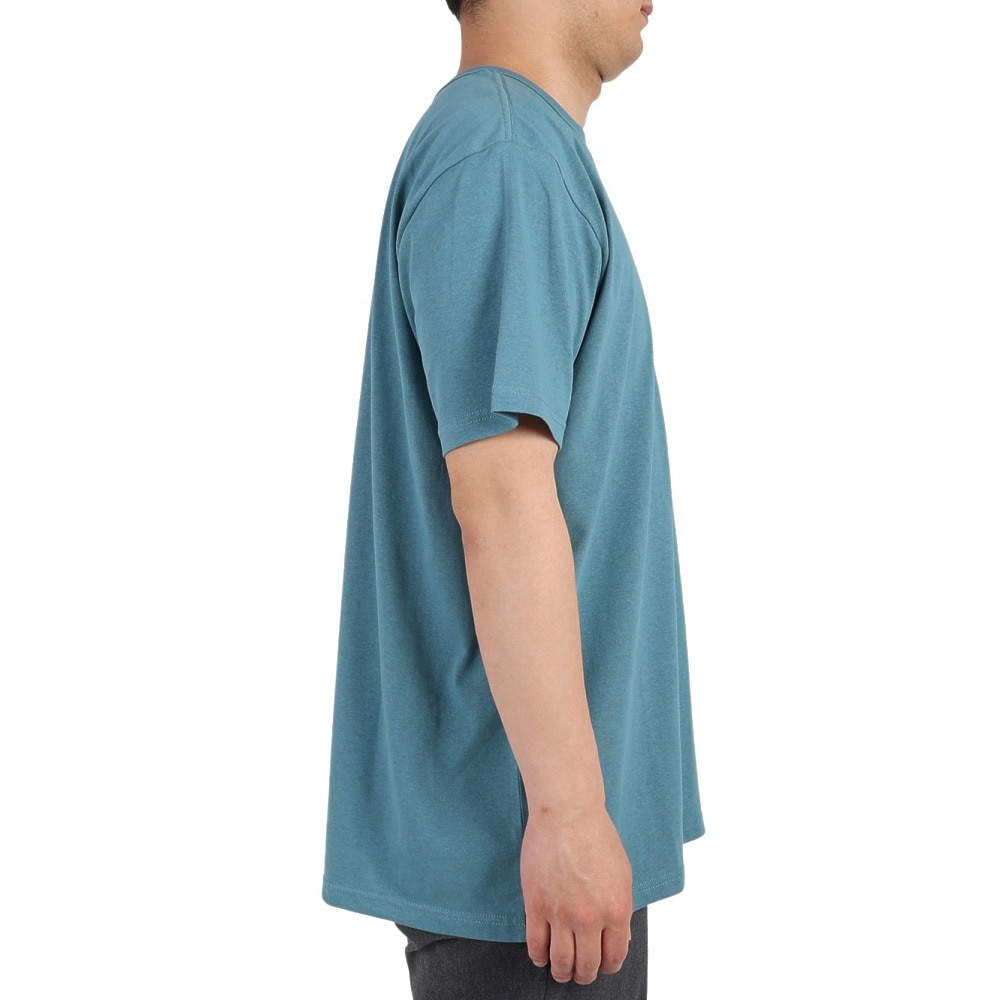 クリフメイヤー（KRIFF MAYER）（メンズ）接触冷感 吸水速乾 無地 ウェットプロテクト 半袖Tシャツ 2247802-74:BLUE ブルー