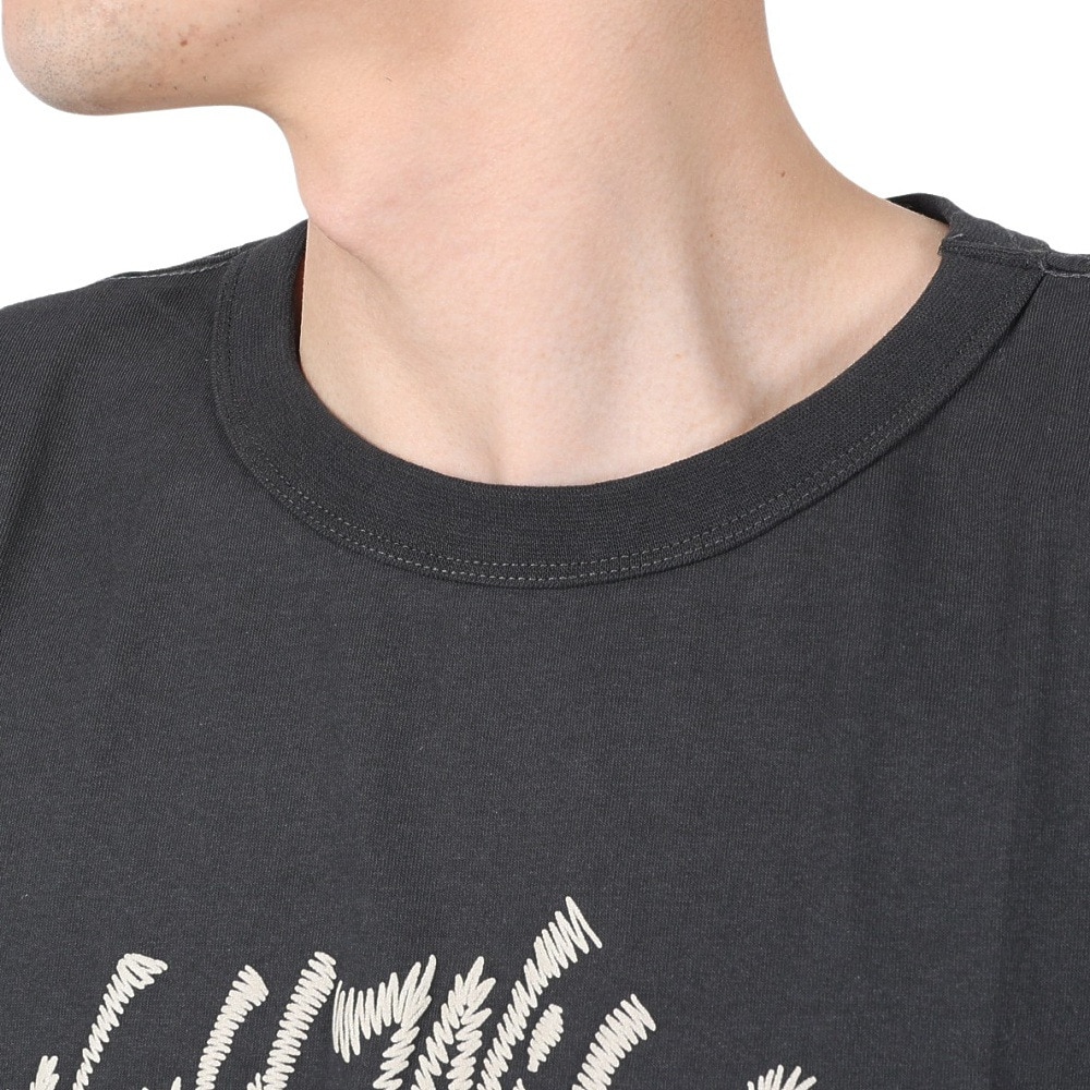 クリフメイヤー（KRIFF MAYER）（メンズ）接触冷感 吸水速乾 半袖Tシャツ ウェットプロテクトTシャツ ランプ 2247803-17:CHARCOAL チャコールグレー