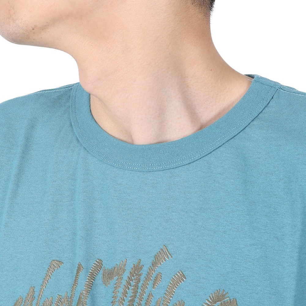 クリフメイヤー（KRIFF MAYER）（メンズ）接触冷感 吸水速乾 半袖Tシャツ ウェットプロテクトTシャツ ランプ 2247803-74:BLUE ブルー