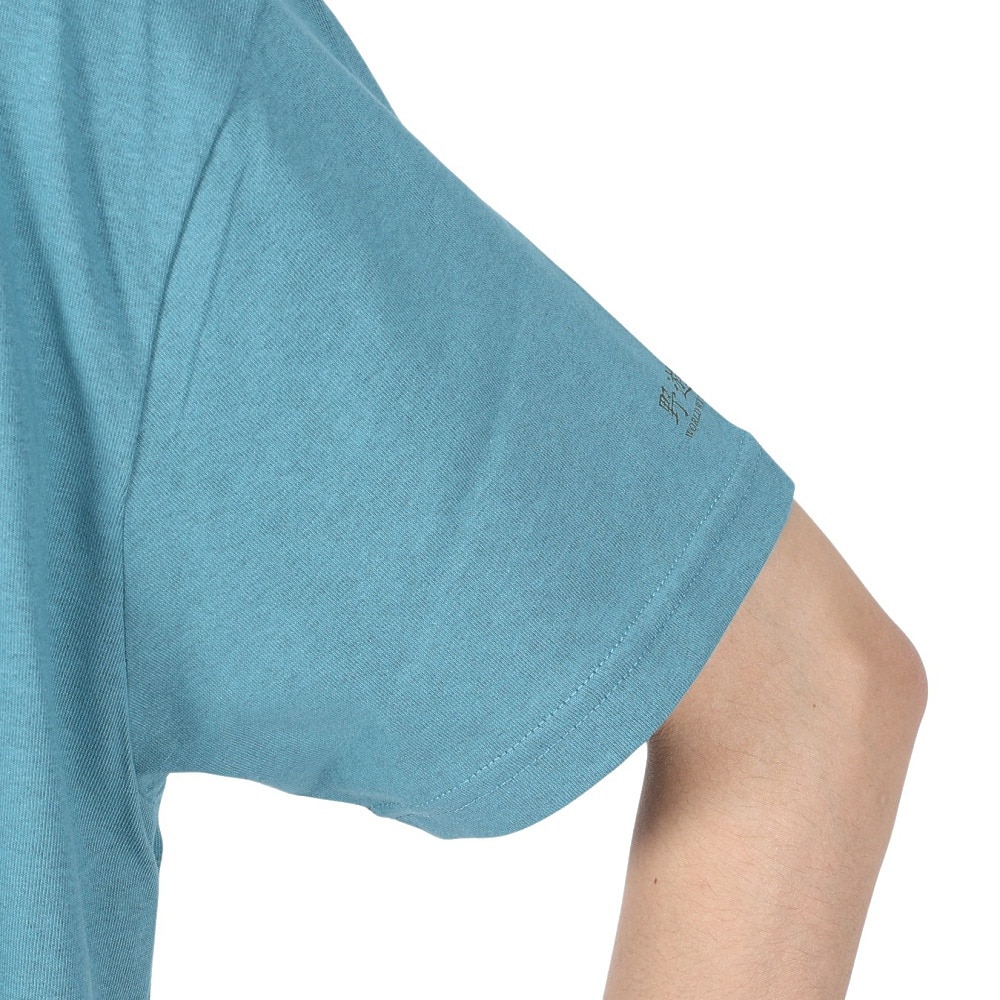 クリフメイヤー（KRIFF MAYER）（メンズ）接触冷感 吸水速乾 半袖Tシャツ ウェットプロテクトTシャツ ランプ 2247803-74:BLUE ブルー
