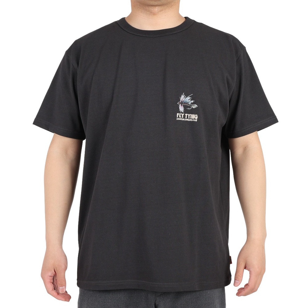 クリフメイヤー（KRIFF MAYER）（メンズ）接触冷感 吸水速乾 半袖Tシャツ ウェットプロテクト半袖Tシャツ フライ 2247804-17:CHARCOAL チャコールグレー