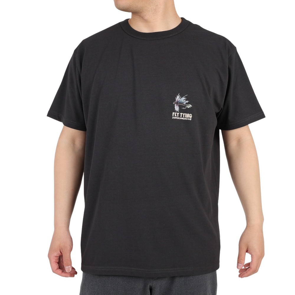 クリフメイヤー（KRIFF MAYER）（メンズ）接触冷感 吸水速乾 半袖Tシャツ ウェットプロテクト半袖Tシャツ フライ 2247804-17:CHARCOAL チャコールグレー