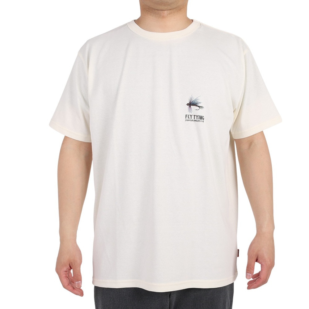 クリフメイヤー（KRIFF MAYER）（メンズ）接触冷感 吸水速乾 半袖Tシャツ ウェットプロテクト半袖Tシャツ フライ 2247804-5:OFF オフホワイト
