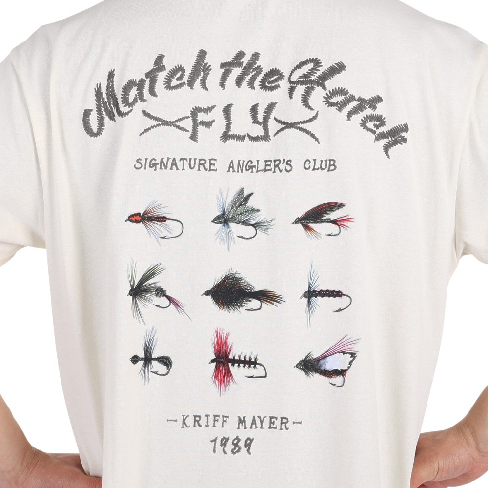 クリフメイヤー（KRIFF MAYER）（メンズ）接触冷感 吸水速乾 半袖Tシャツ ウェットプロテクト半袖Tシャツ フライ 2247804-5:OFF オフホワイト