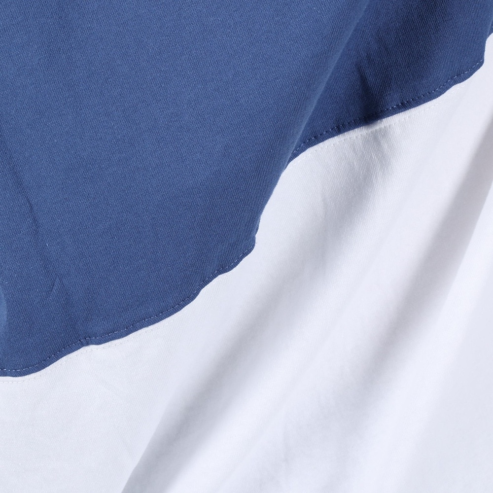 カブー（KAVU）（メンズ）半袖Tシャツ パネルTシャツ 19821814 WH/NV ホワイト×ネイビー