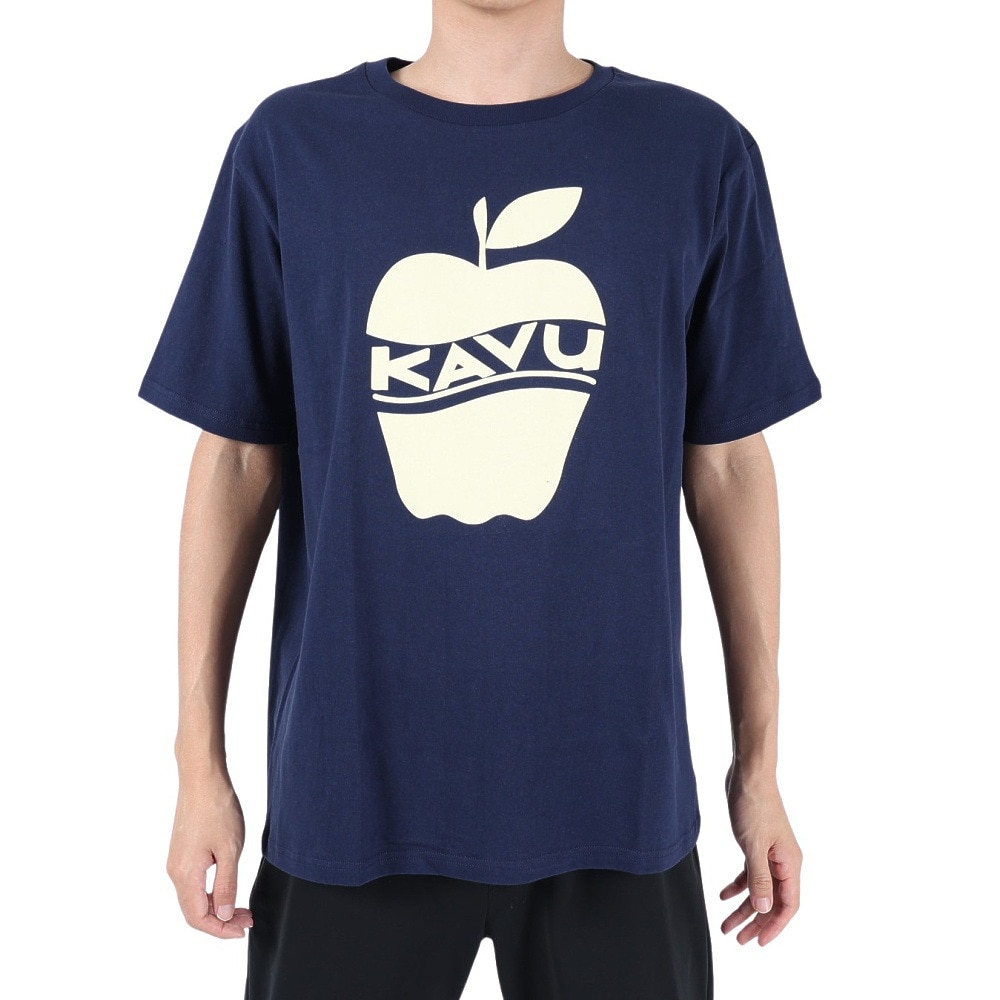 カブー（KAVU）（メンズ）半袖Tシャツ アップル Tシャツ 19821824 NVY ネイビー