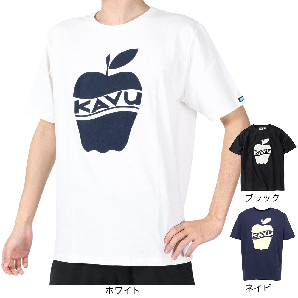 カブー（KAVU）（メンズ）半袖Tシャツ アップル Tシャツ 19821824 WHT ホワイト