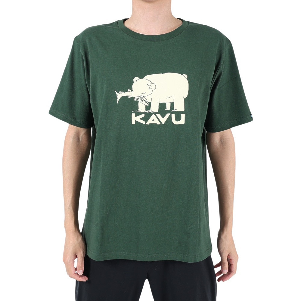 カブー（KAVU）（メンズ）半袖Tシャツ ハイベア Tシャツ 19821828 GRN グリーン