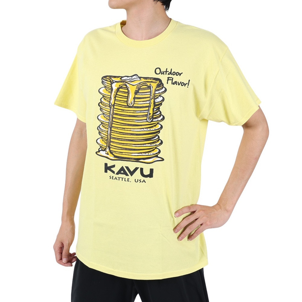 カブー（KAVU）（メンズ）半袖Tシャツ パンケーキ Tシャツ 19821856 CSK イエロー