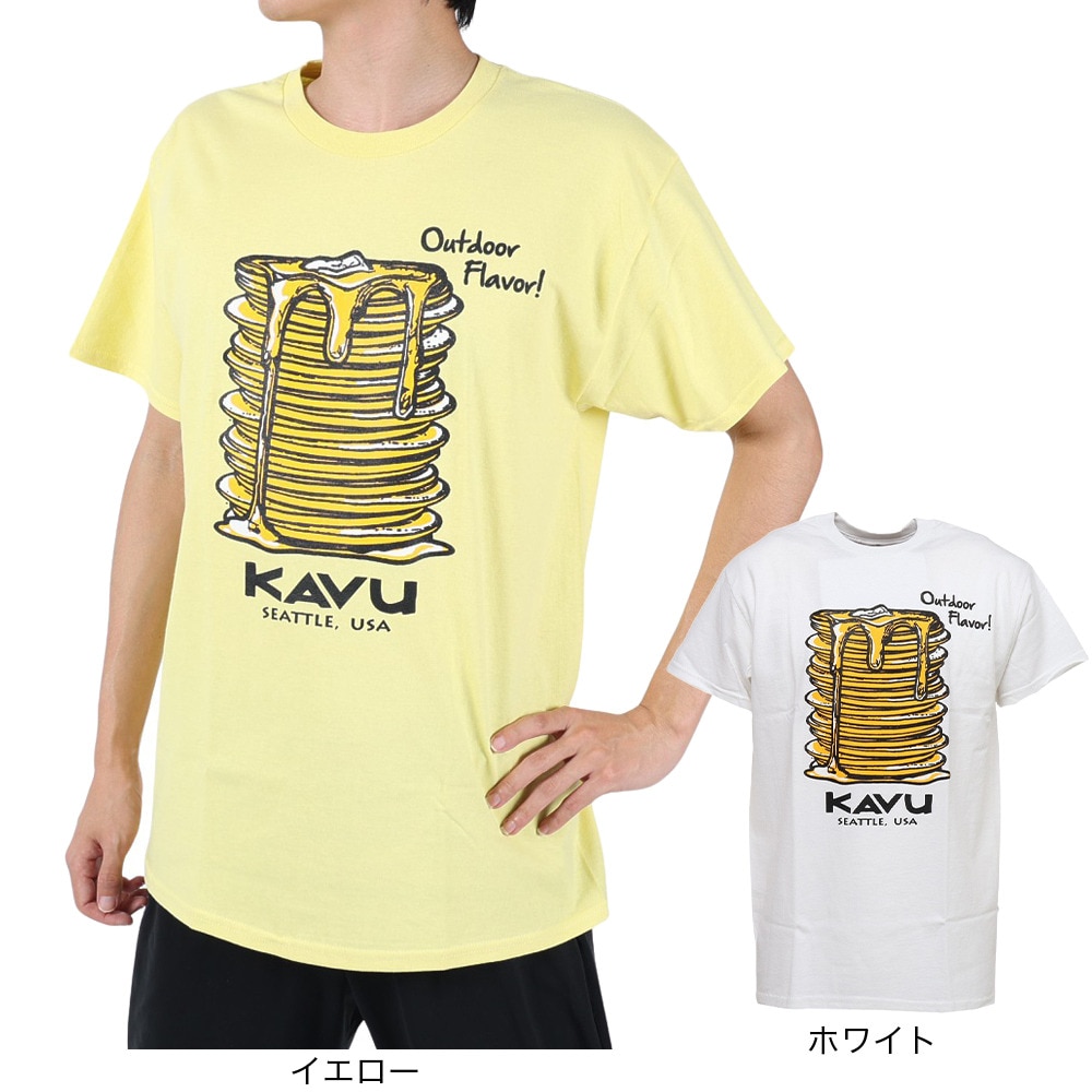 カブー（KAVU）（メンズ）半袖Tシャツ パンケーキ Tシャツ 19821856 WHT ホワイト