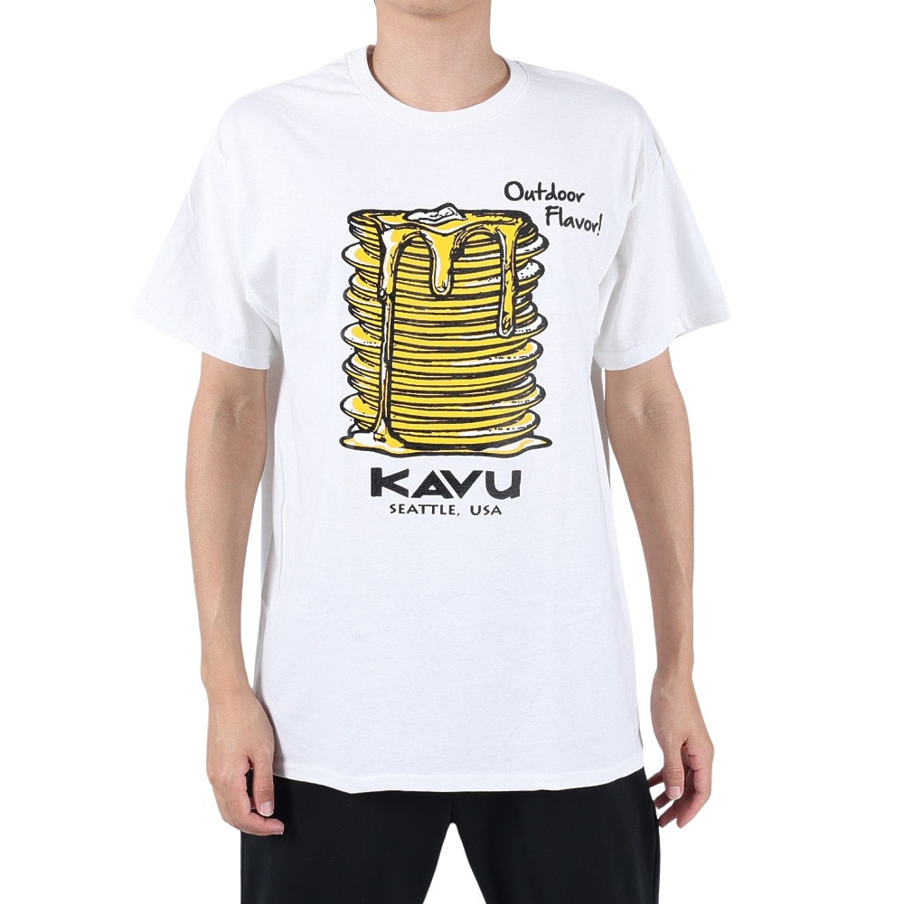 カブー（KAVU）（メンズ）半袖Tシャツ パンケーキ Tシャツ 19821856 WHT ホワイト