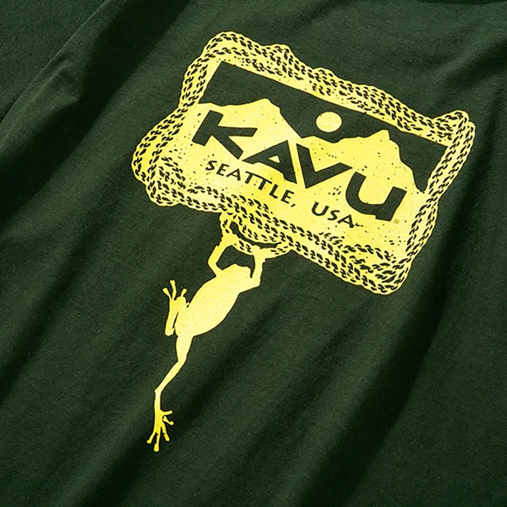 カブー（KAVU）（メンズ）半袖Tシャツ フロッグ Tシャツ 19821860 FST グリーン