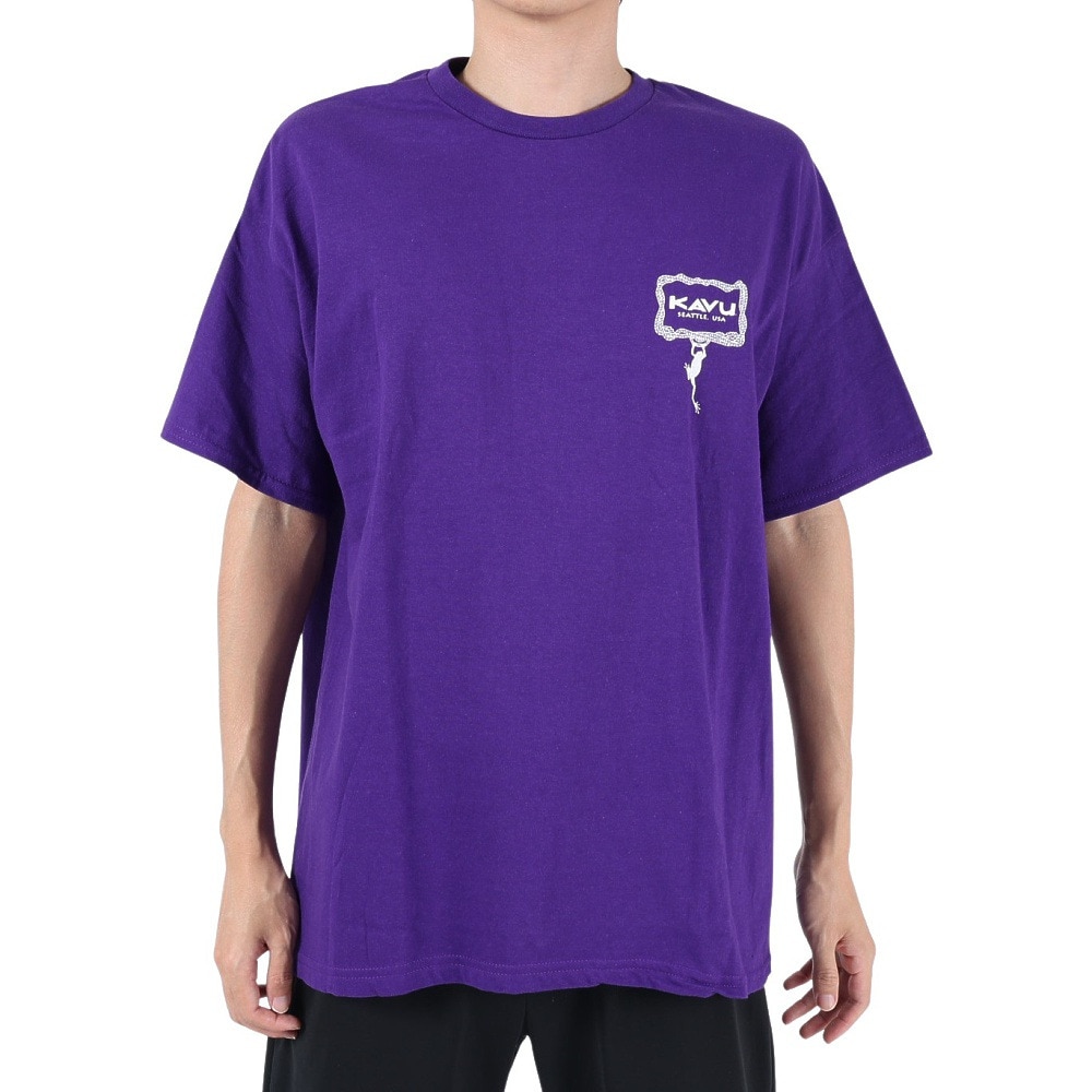カブー（KAVU）（メンズ）半袖Tシャツ フロッグTシャツ 19821860 PPL パープル