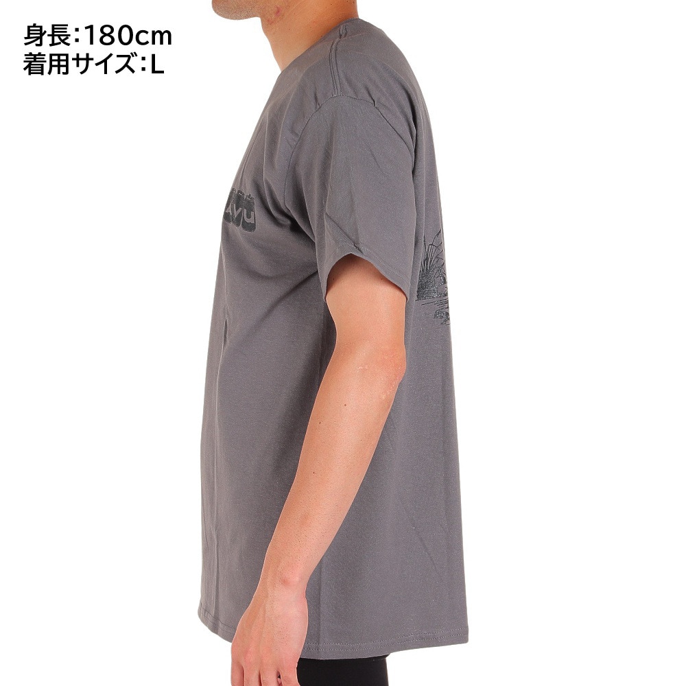 カブー（KAVU）（メンズ）半袖Tシャツ フロッグ2 Tシャツ 19821861 CCL チャコールグレー