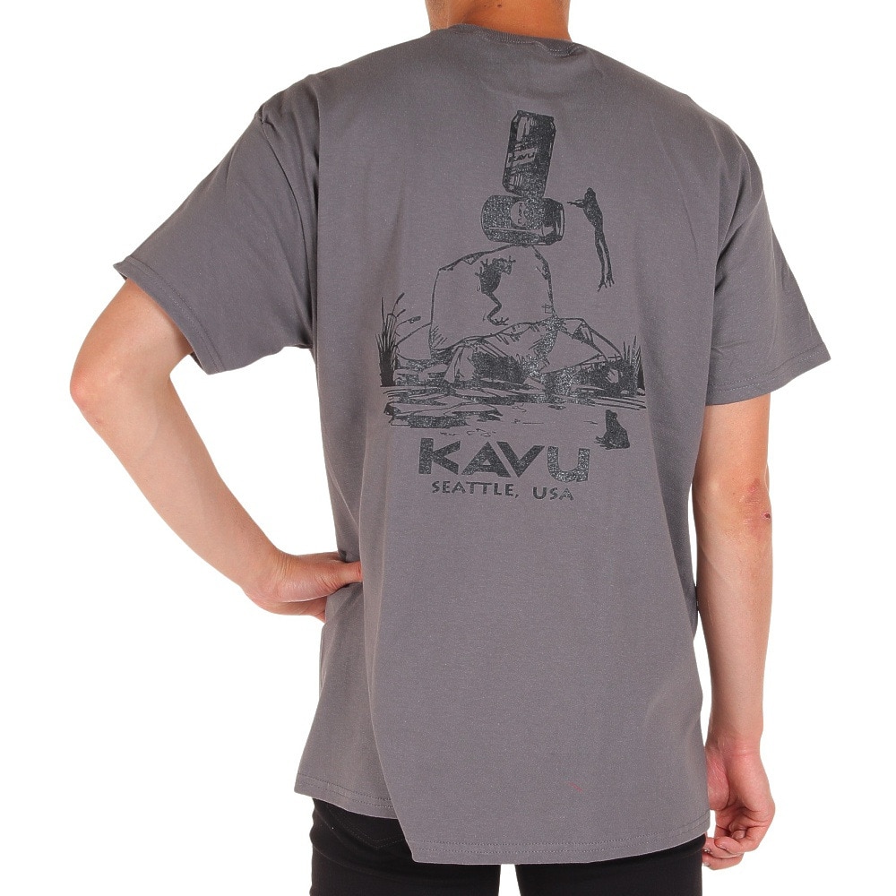 カブー（KAVU）（メンズ）半袖Tシャツ フロッグ2 Tシャツ 19821861 CCL チャコールグレー