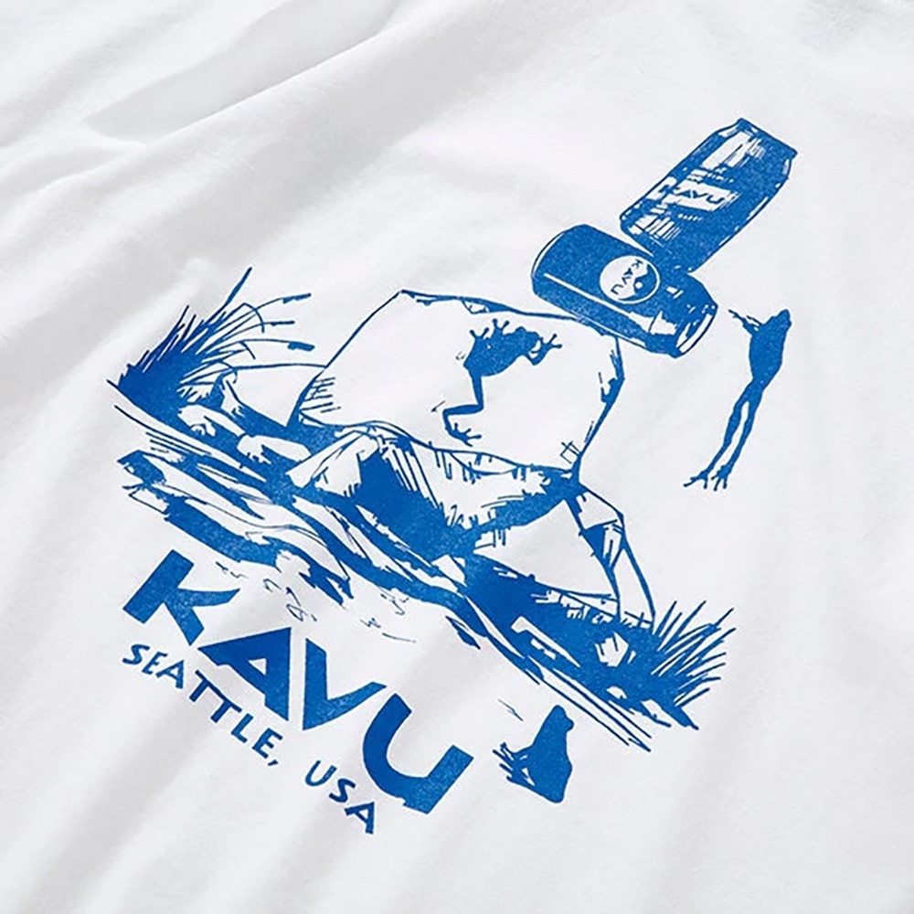 カブー（KAVU）（メンズ）半袖Tシャツ フロッグ2 Tシャツ 19821861 WHT ホワイト