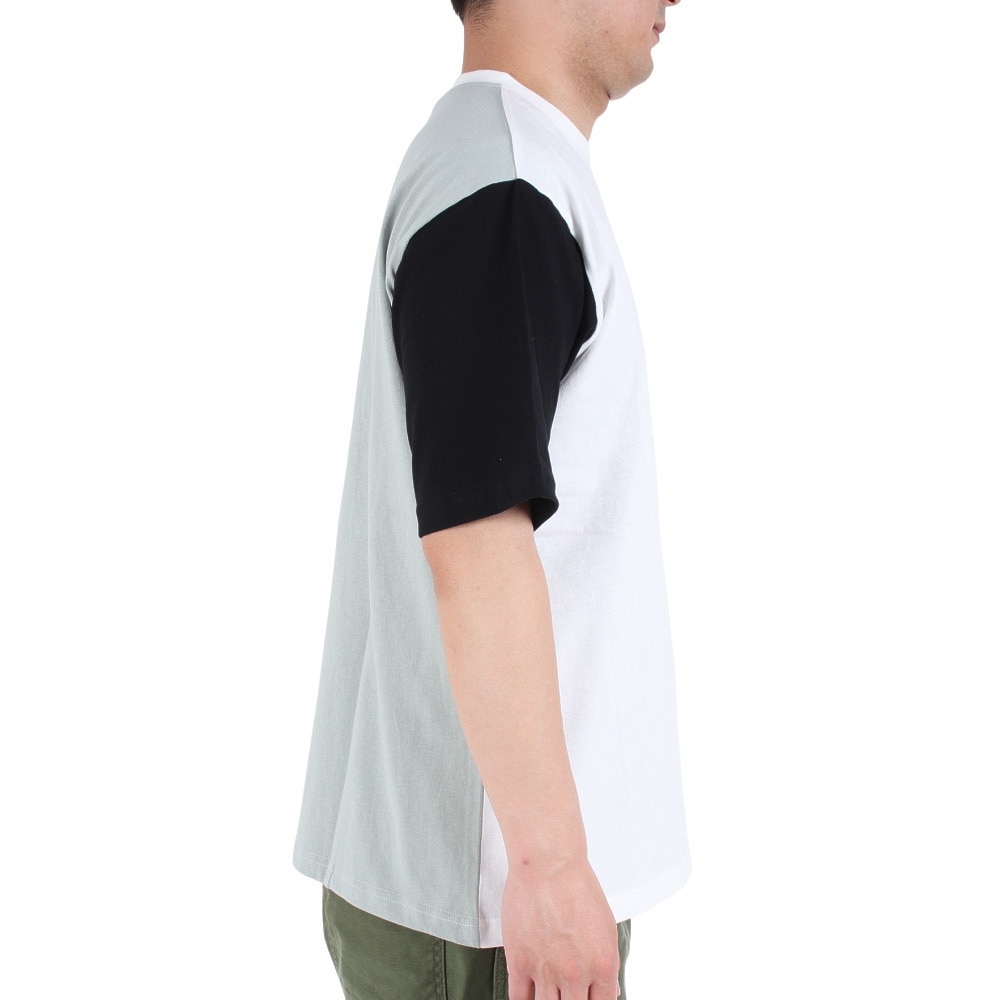 コールマン（Coleman）（メンズ）半袖Tシャツ 無地 ポケットTシャツ X5330A BEG ホワイト×グリーン