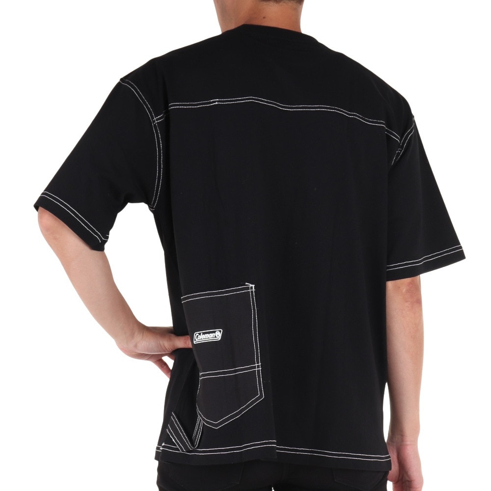 コールマン（Coleman）（メンズ）裾・胸ポケット 半袖Tシャツ X5335A BLK ブラック