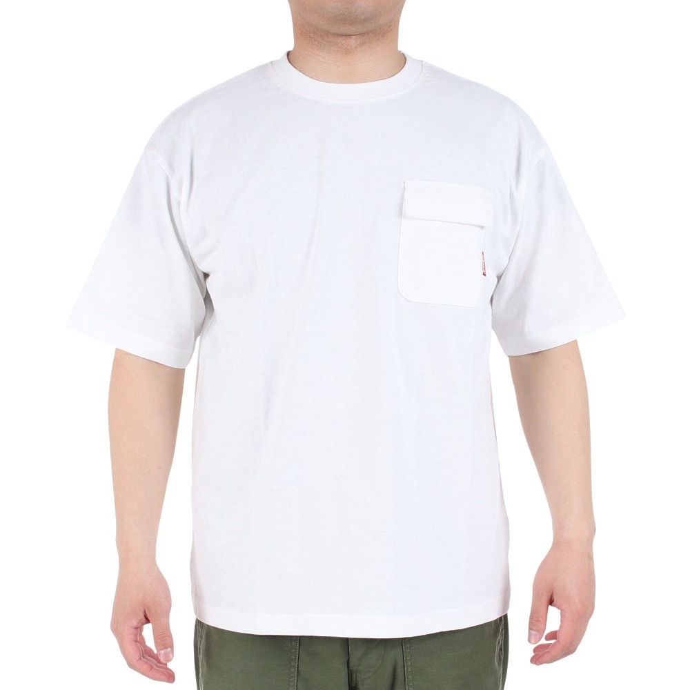 コールマン（Coleman）（メンズ）バックプリント 半袖Tシャツ マウンテンTシャツ X5338A WHT ホワイト 綿100％