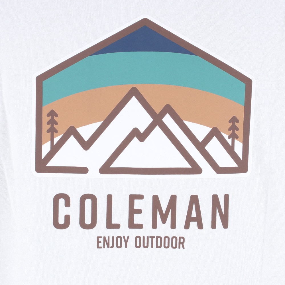 コールマン（Coleman）（メンズ）半袖Tシャツ マウンテンTシャツ X5338A WHT ホワイト