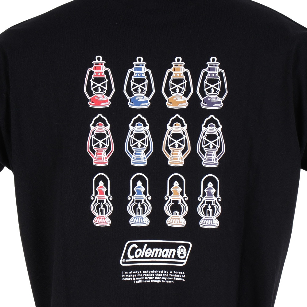 コールマン（Coleman）（メンズ）半袖Tシャツ ランタンプリントTシャツ X5339A BLK ブラック