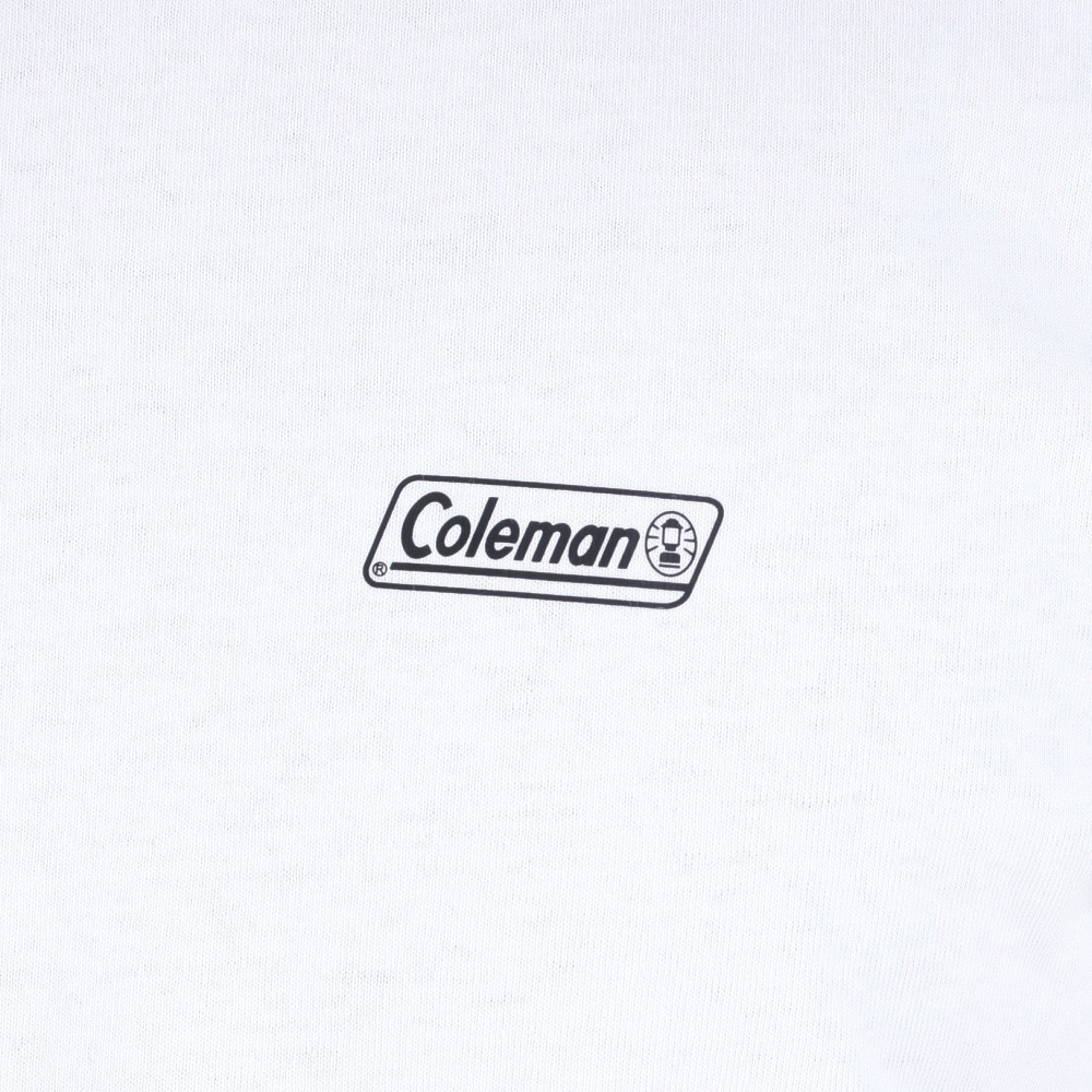 コールマン（Coleman）（メンズ）半袖Tシャツ ランタンプリントTシャツ X5339A PNK ホワイト×ピンク