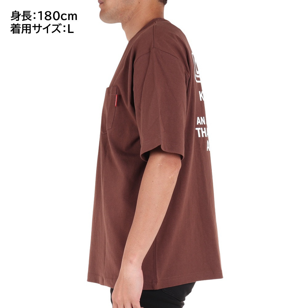 コールマン（Coleman）（メンズ）半袖Tシャツ ランタンプリントTシャツ X533GA BRN ブラウン