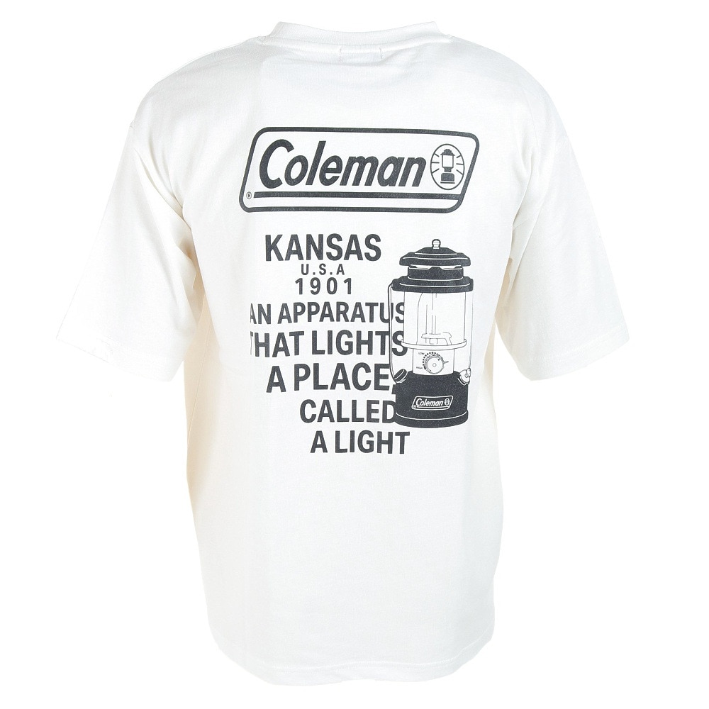 コールマン（Coleman）（メンズ）半袖Tシャツ ランタンプリントTシャツ X533GA WHT ホワイト