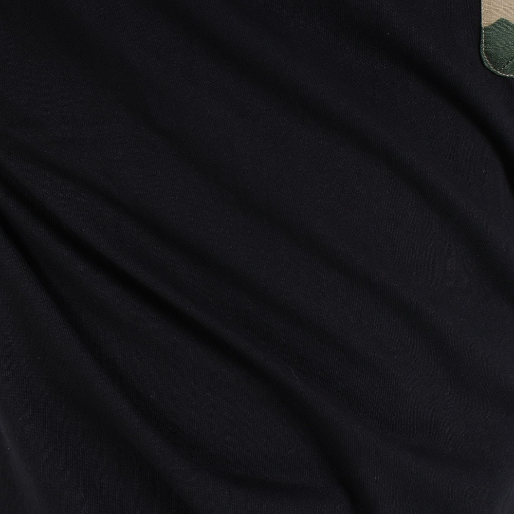 コールマン（Coleman）（メンズ）半袖Tシャツ 無地 布帛 ポケットTシャツ X533HA BLK ブラック
