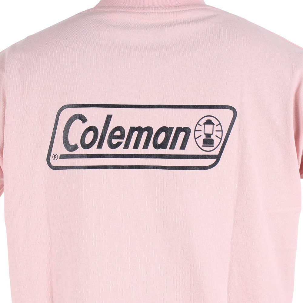 コールマン（Coleman）（メンズ）半袖Tシャツ 無地 布帛 ポケットTシャツ X533HA PNK ピンク