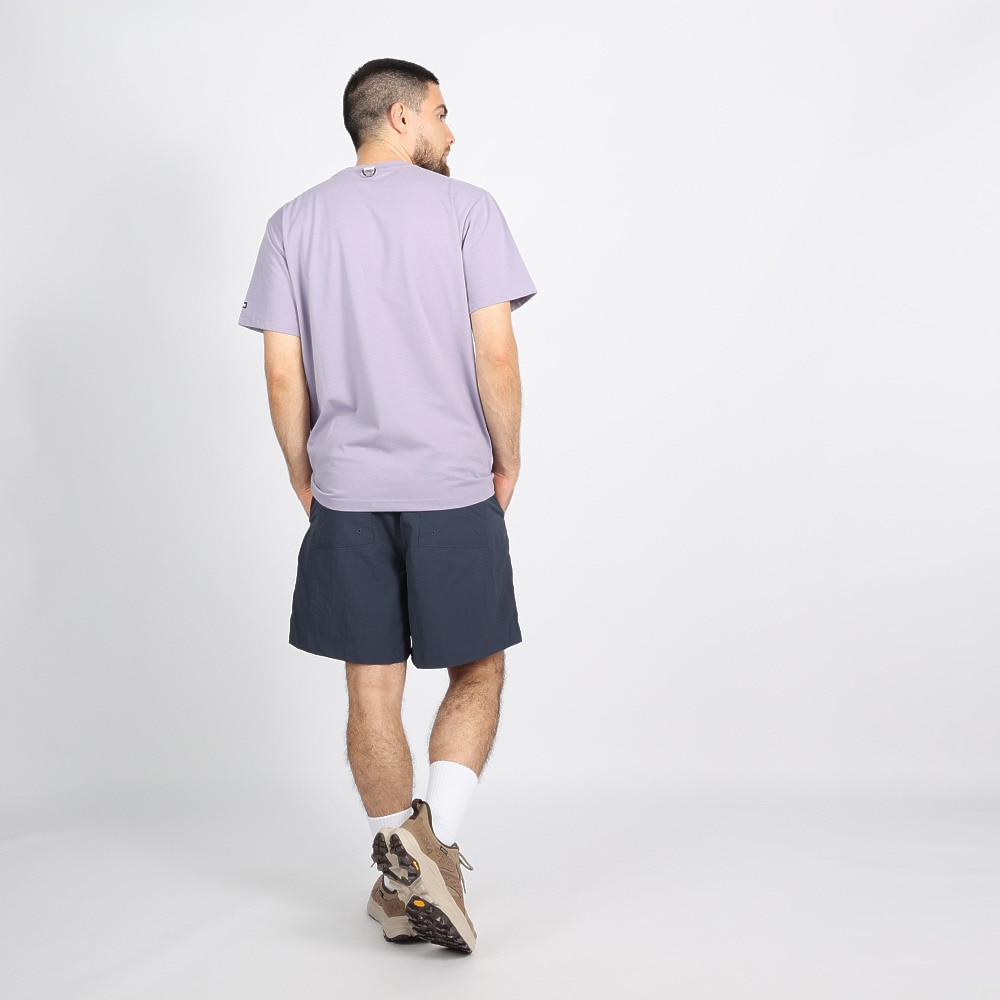 ボンファイア（Bonfire）（メンズ）Embroidery ポケット付き 半袖Tシャツ 50BNF3SCD2264 LVD ラベンダー