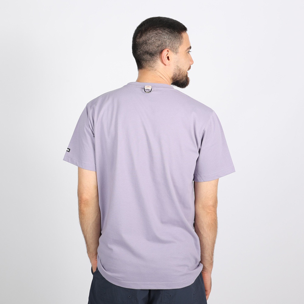 ボンファイア（Bonfire）（メンズ）Embroidery ポケット付き 半袖Tシャツ 50BNF3SCD2264 LVD ラベンダー