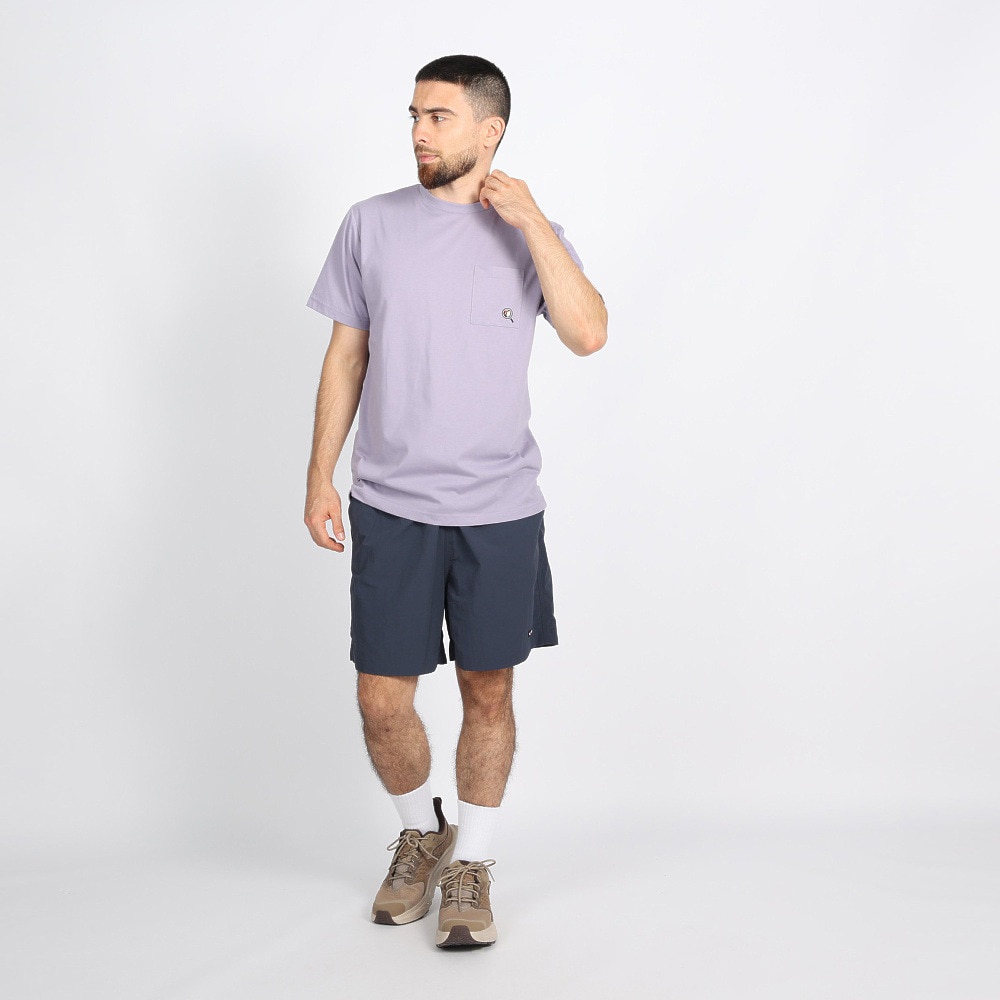 ボンファイア（Bonfire）（メンズ）Embroidery ポケット付き 半袖Tシャツ 50BNF3SCD2264 LVD ラベンダー