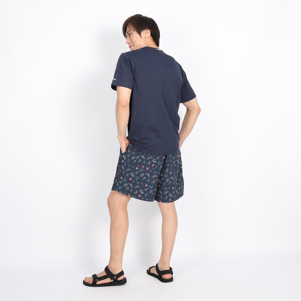 ボンファイア（Bonfire）（メンズ）Embroidery ポケット付き 半袖Tシャツ 50BNF3SCD2264 NVY ネイビー