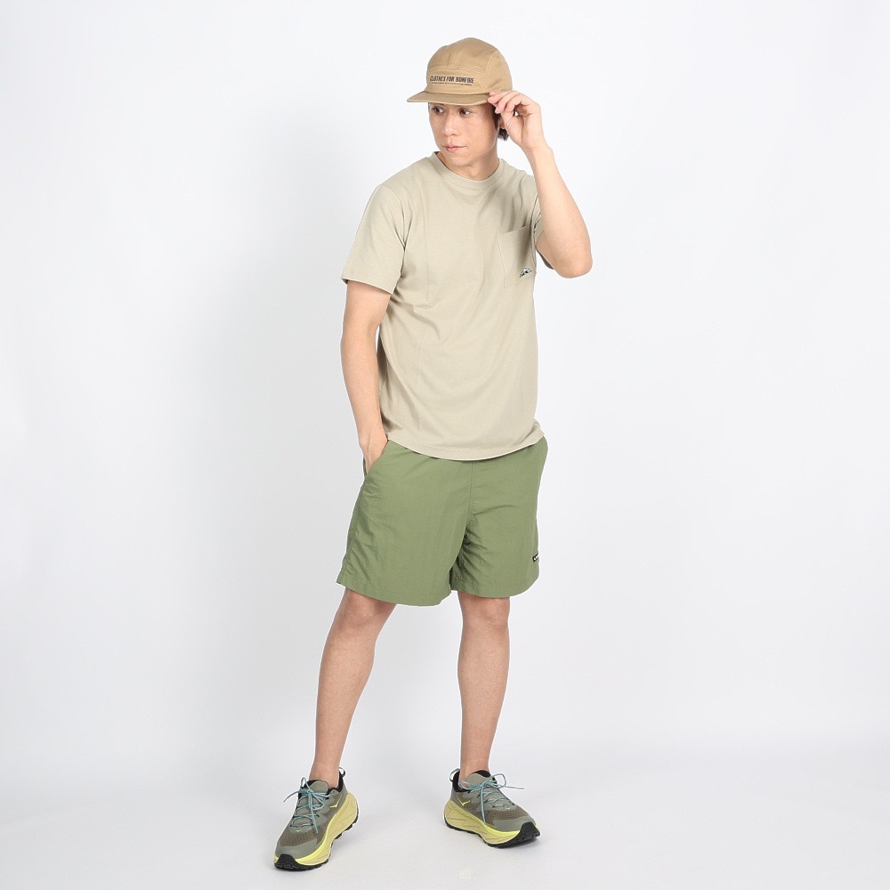 ボンファイア（Bonfire）（メンズ）Embroidery ポケット付き 半袖Tシャツ 50BNF3SCD2264 SBEG ベージュ