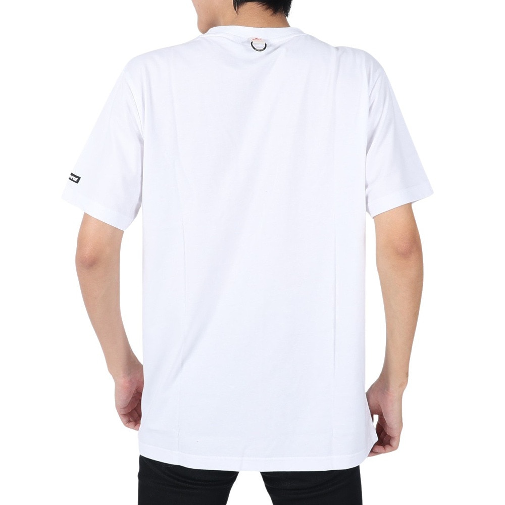 ボンファイア（Bonfire）（メンズ）Embroidery ポケット付き 半袖Tシャツ 50BNF3SCD2264 WHT ホワイト