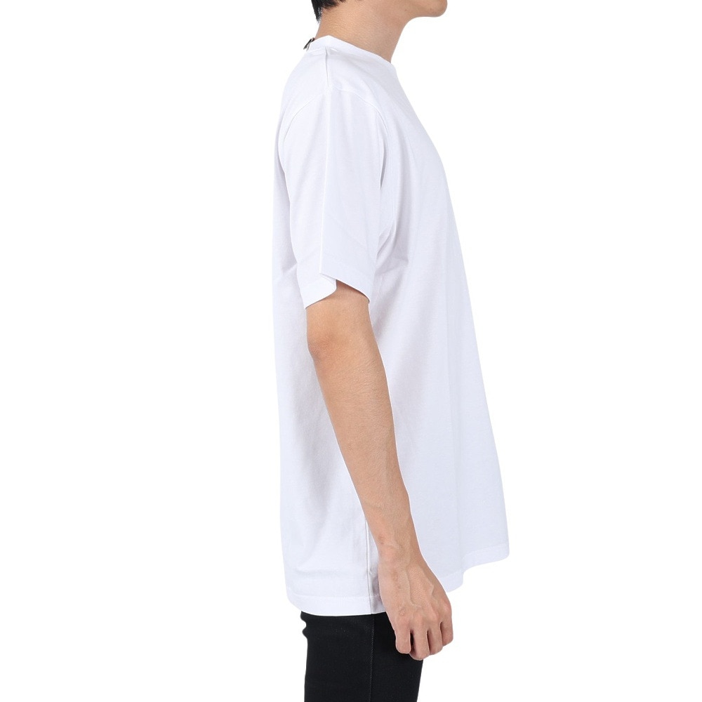 ボンファイア（Bonfire）（メンズ）Embroidery ポケット付き 半袖Tシャツ 50BNF3SCD2264 WHT ホワイト