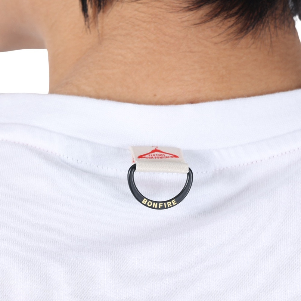 ボンファイア（Bonfire）（メンズ）Embroidery ポケット付き 半袖Tシャツ 50BNF3SCD2264 WHT ホワイト