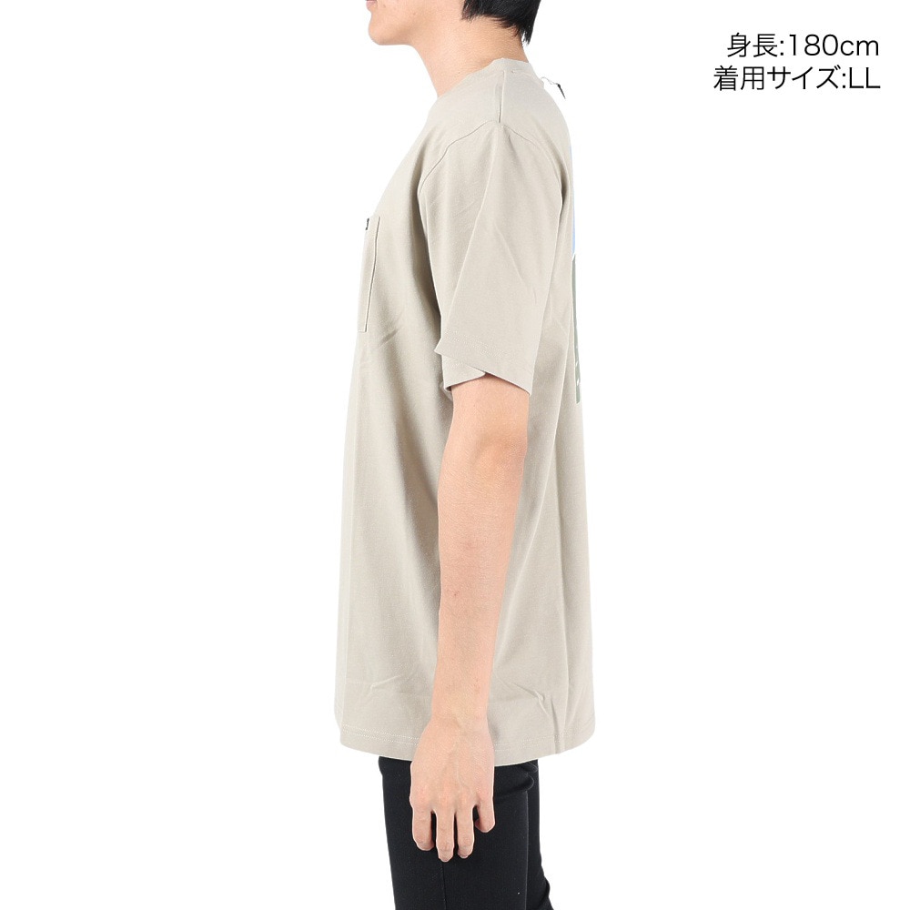 ボンファイア（Bonfire）（メンズ）Mountain 半袖Tシャツ 50BNF3SCD2265 SBEG ベージュ