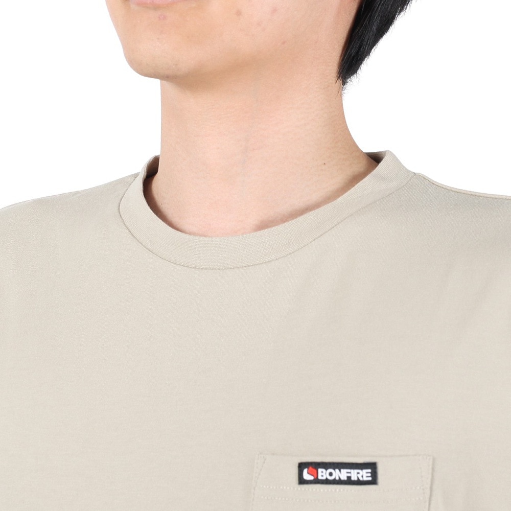 ボンファイア（Bonfire）（メンズ）Mountain 半袖Tシャツ 50BNF3SCD2265 SBEG ベージュ