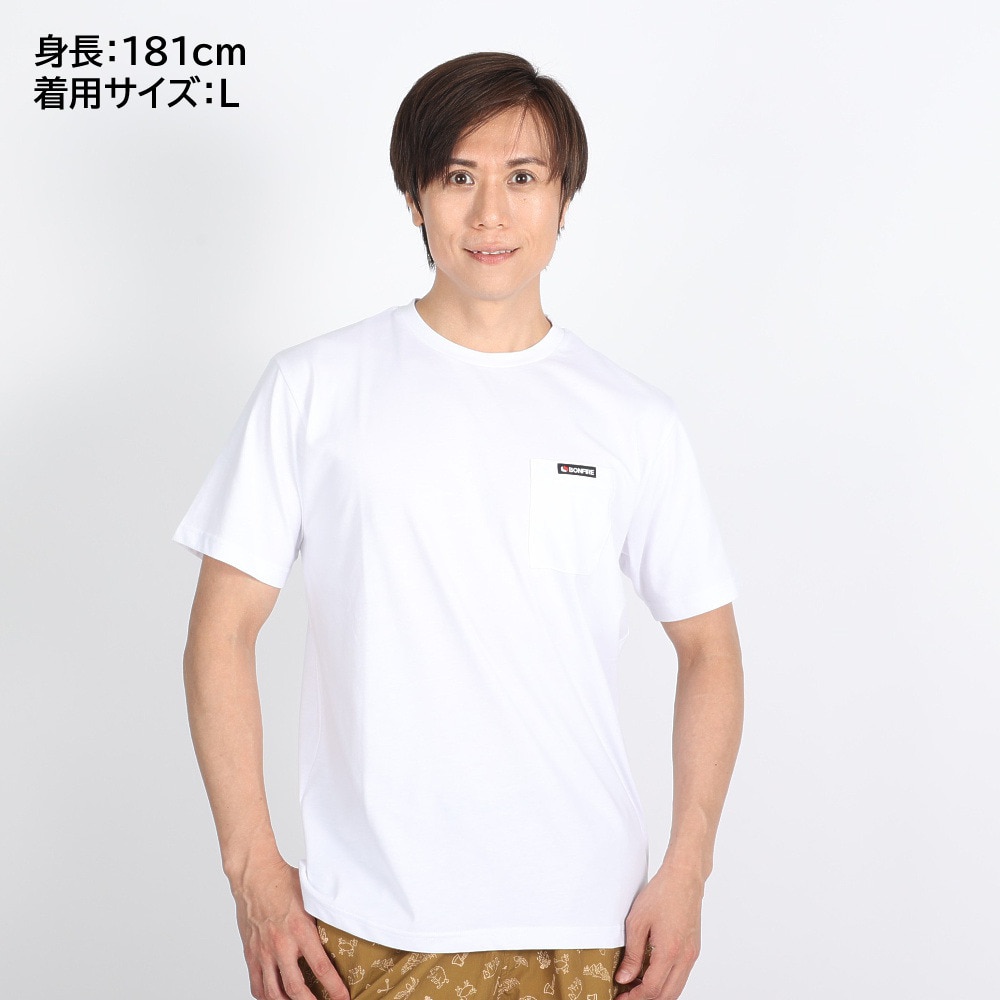 ボンファイア（Bonfire）（メンズ）Mountain 半袖Tシャツ 50BNF3SCD2265 WHT ホワイト