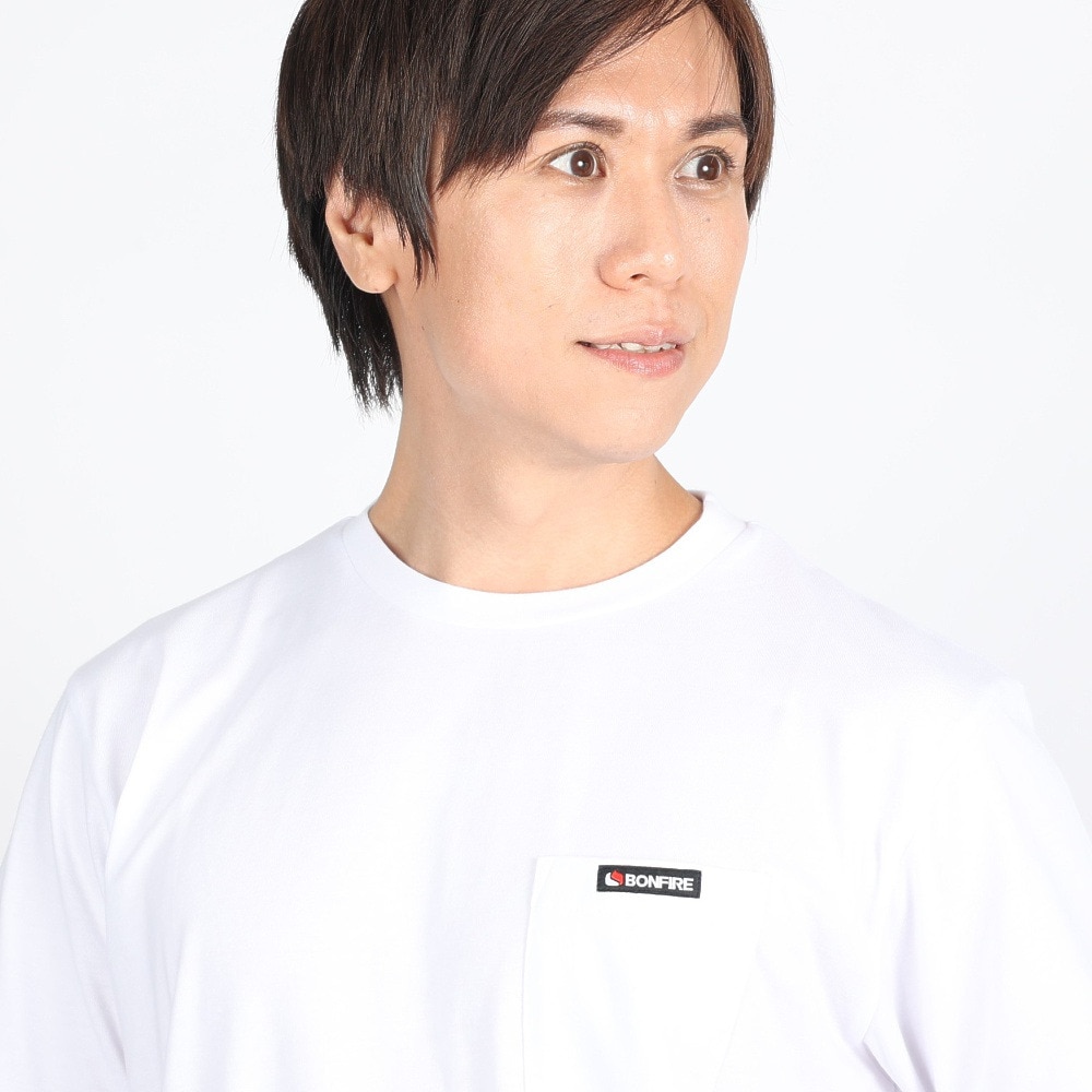 ボンファイア（Bonfire）（メンズ）Mountain 半袖Tシャツ 50BNF3SCD2265 WHT ホワイト