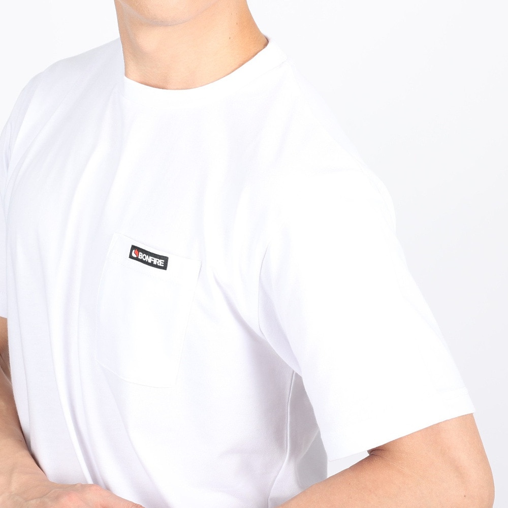 ボンファイア（Bonfire）（メンズ）Mountain 半袖Tシャツ 50BNF3SCD2265 WHT ホワイト
