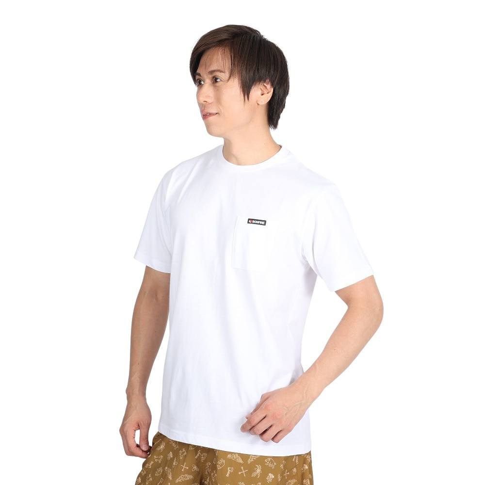 ボンファイア（Bonfire）（メンズ）Mountain 半袖Tシャツ 50BNF3SCD2265 WHT ホワイト
