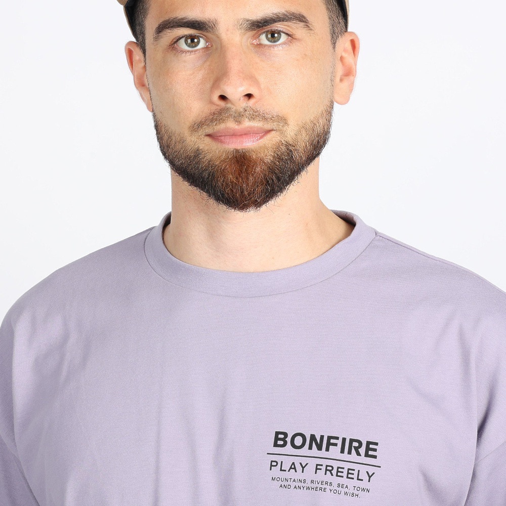 ボンファイア（Bonfire）（メンズ）AZALEA 半袖Tシャツ 50BNF3SCD2266 LVD ラベンダー
