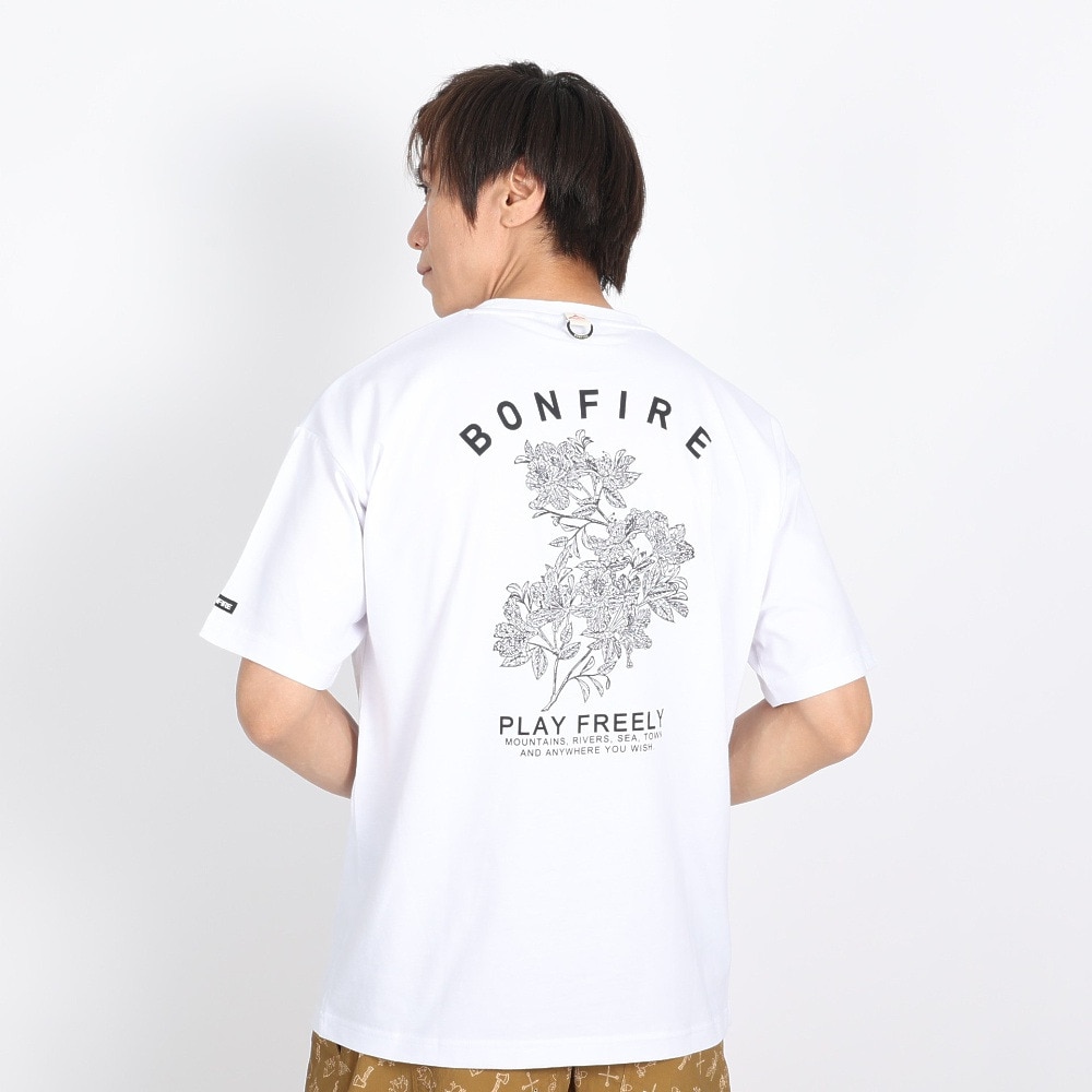 ボンファイア（Bonfire）（メンズ）AZALEA 半袖Tシャツ 50BNF3SCD2266 WHT ホワイト