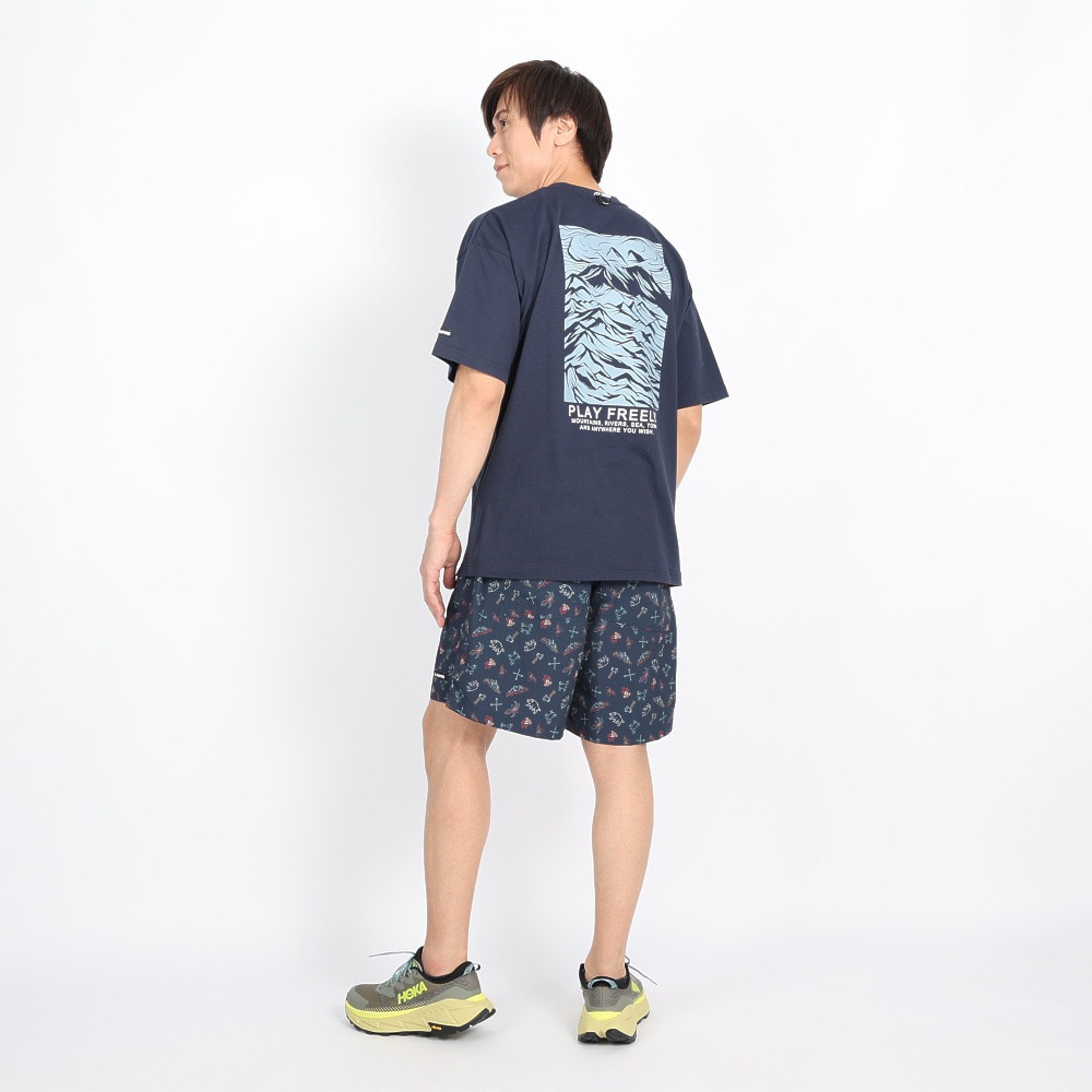 ボンファイア（Bonfire）（メンズ）Wave 半袖Tシャツ 50BNF3SCD2267 NVY ネイビー