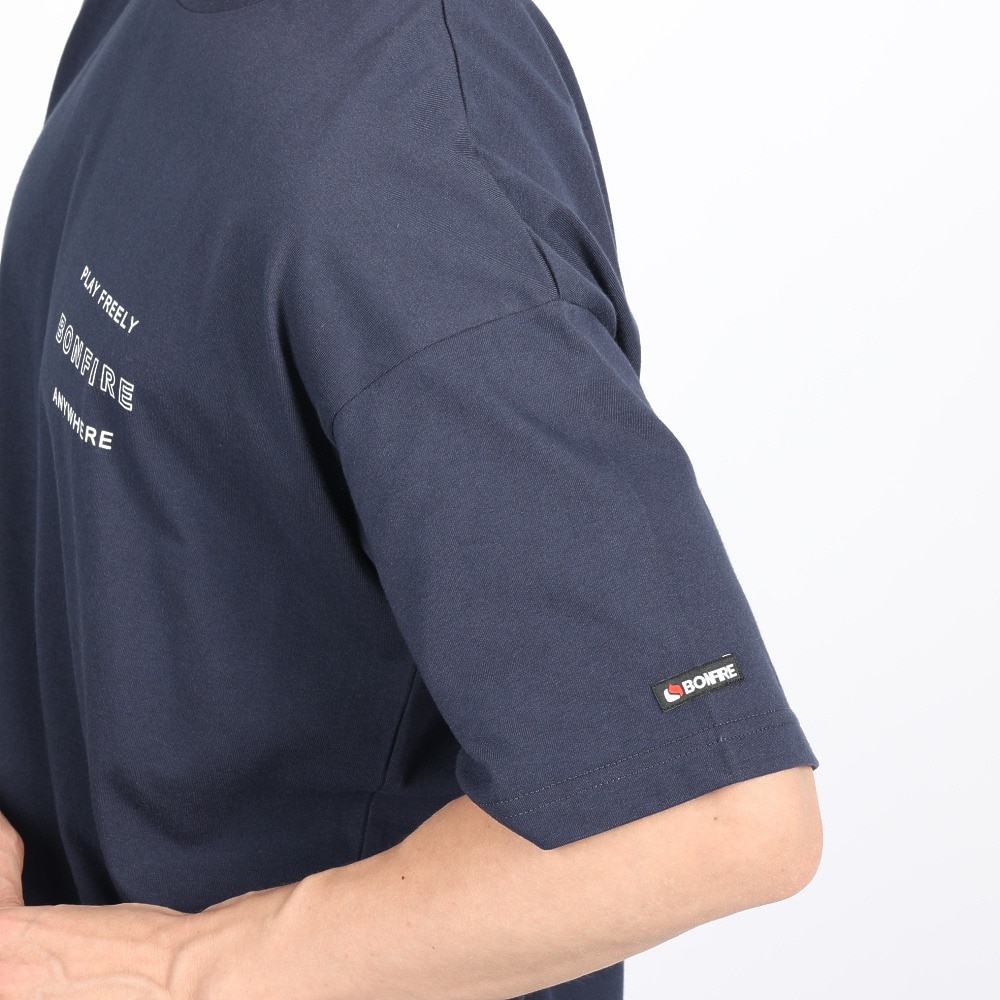 ボンファイア（Bonfire）（メンズ）Wave 半袖Tシャツ 50BNF3SCD2267 NVY ネイビー