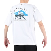 ボンファイア（Bonfire）（メンズ）BORE 半袖Tシャツ 50BNF3SCD2268 WHT ホワイト